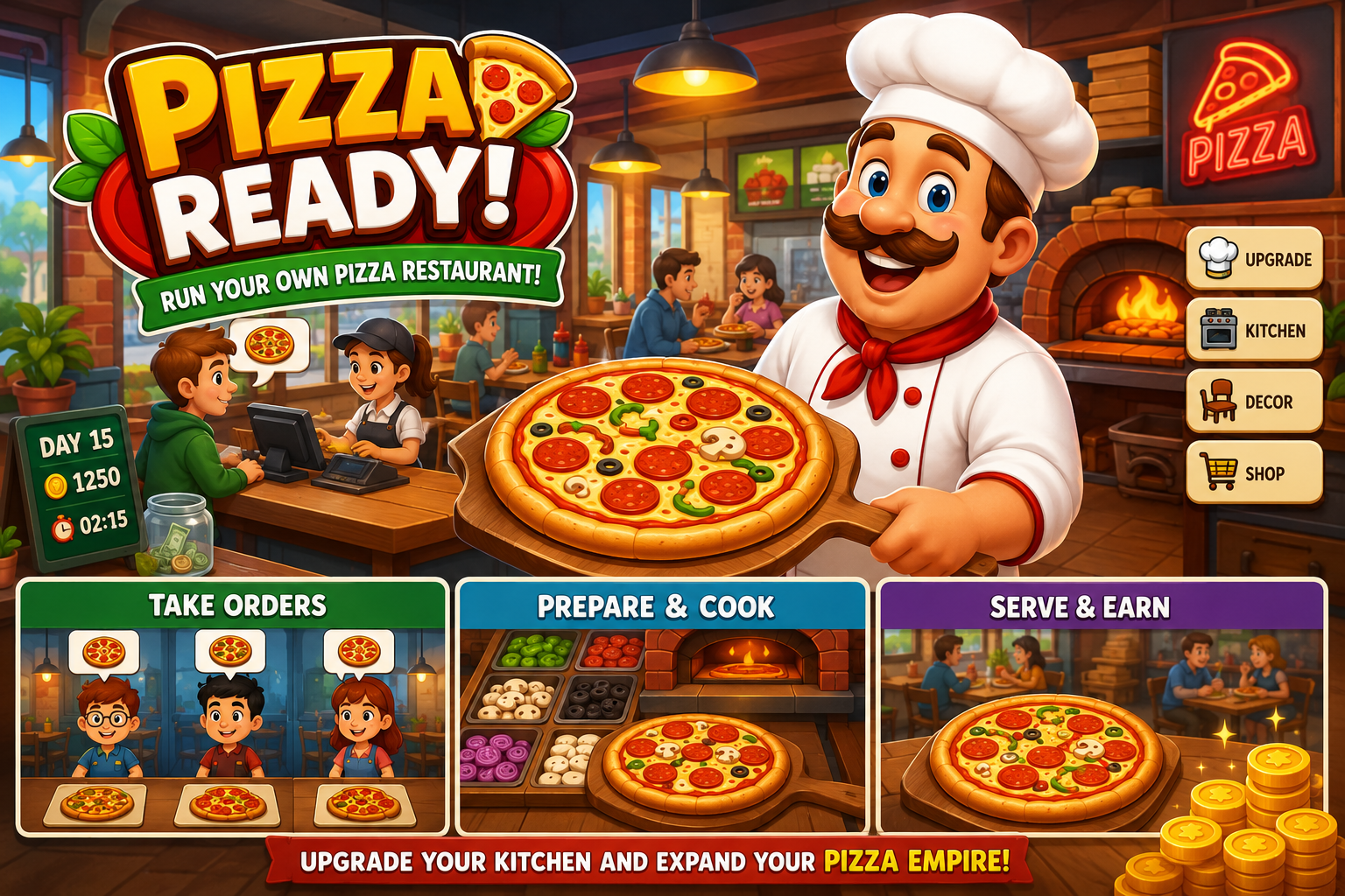 Pizza Ready Game – Run Your Own Pizza Restaurant